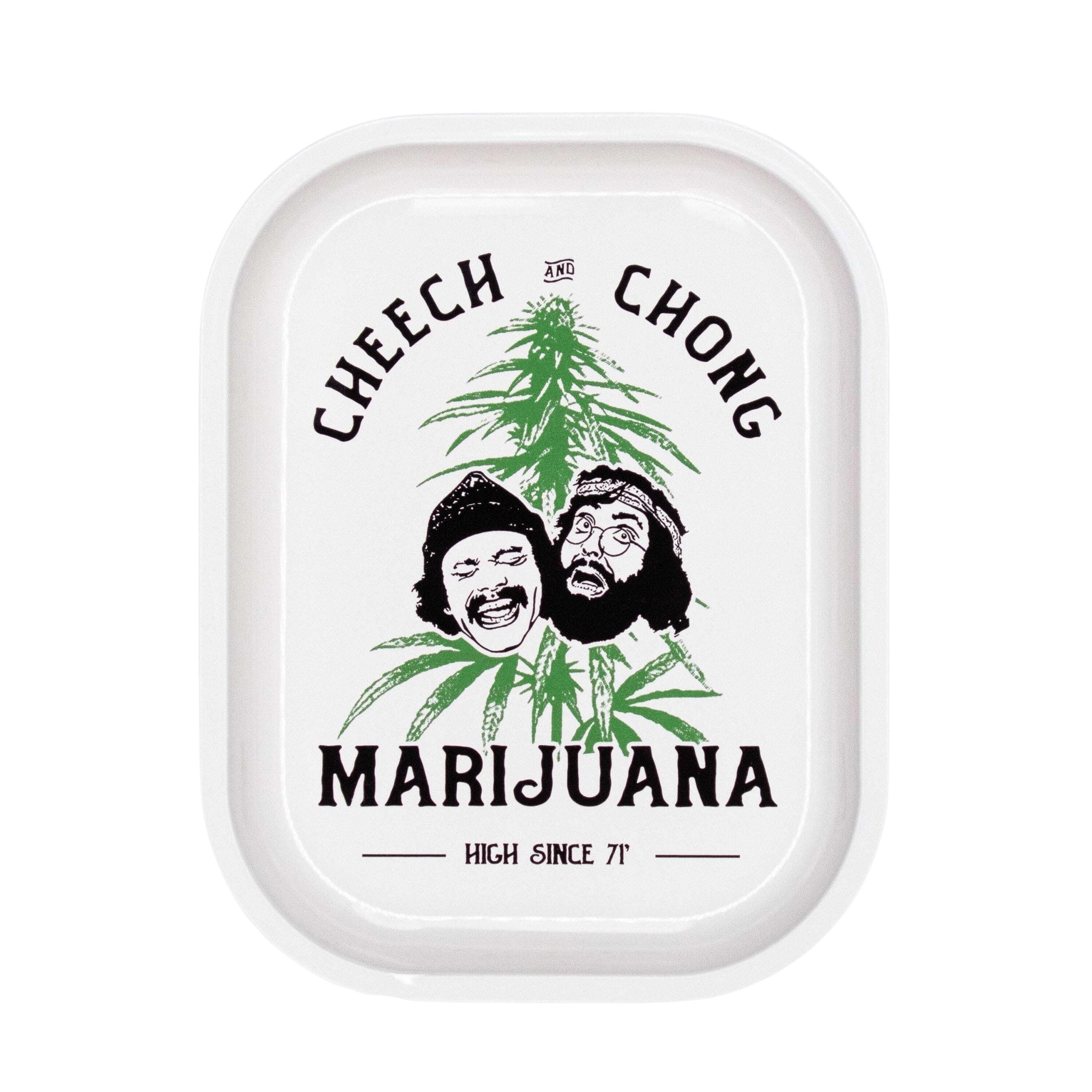 Cheech & Chong Custom Printed Rolling Tray (White) | Cheech & Chong ...